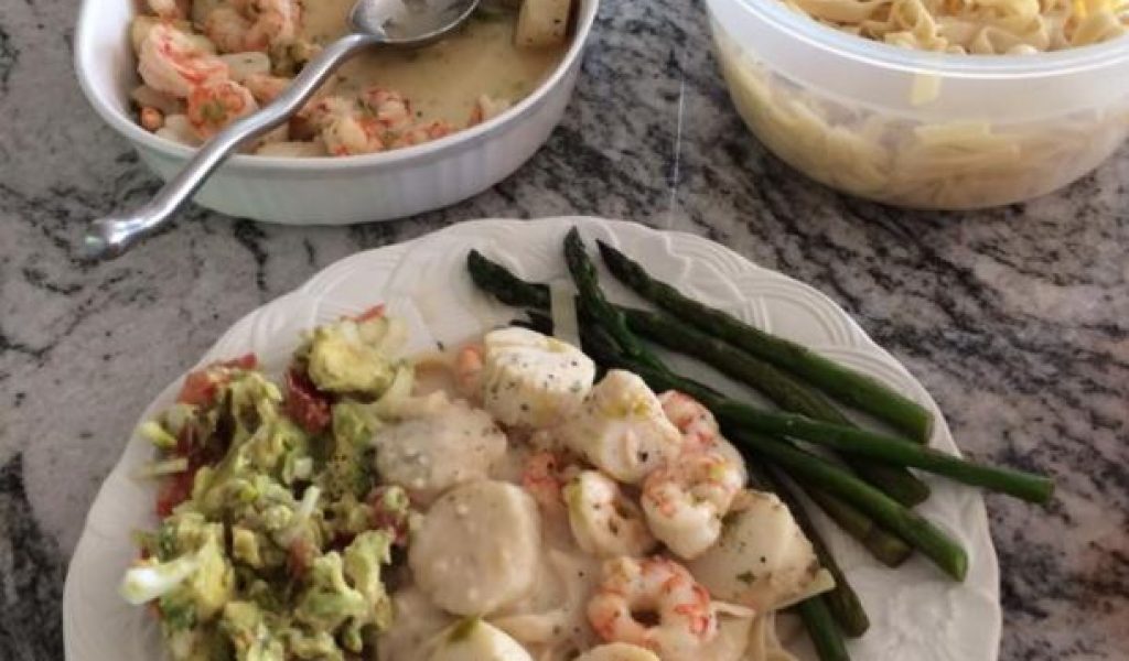Scallops Shrimp Pasta